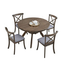 47.24'' Round Rubber Wood Dining Table