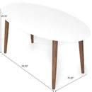 Ada - Mid-Century Modern Style Oval Dining Table by HouseOfZazla