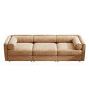 Stylish Sofa With Storage Seat And Cylindrical Backrest