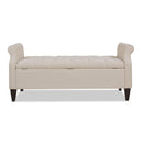 Jacqueline - Tufted Roll Arm Storage Bench by HouseOfZazla