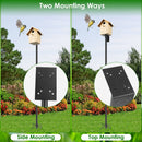 79.92in Bird House Pole Kit Height Adjustable Bird Feeder PoleÊMount Kit Heavy Duty Bird House Pole Set with 5 Prongs Base for Bird House Bird Feeder