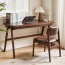 100% Solid Rubber Wood Computer Desk, Retro