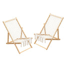 Bamboo Weaving Chair Set With Handwoven Rope For Patio And Living Spaces - Natural by HouseOfZazla