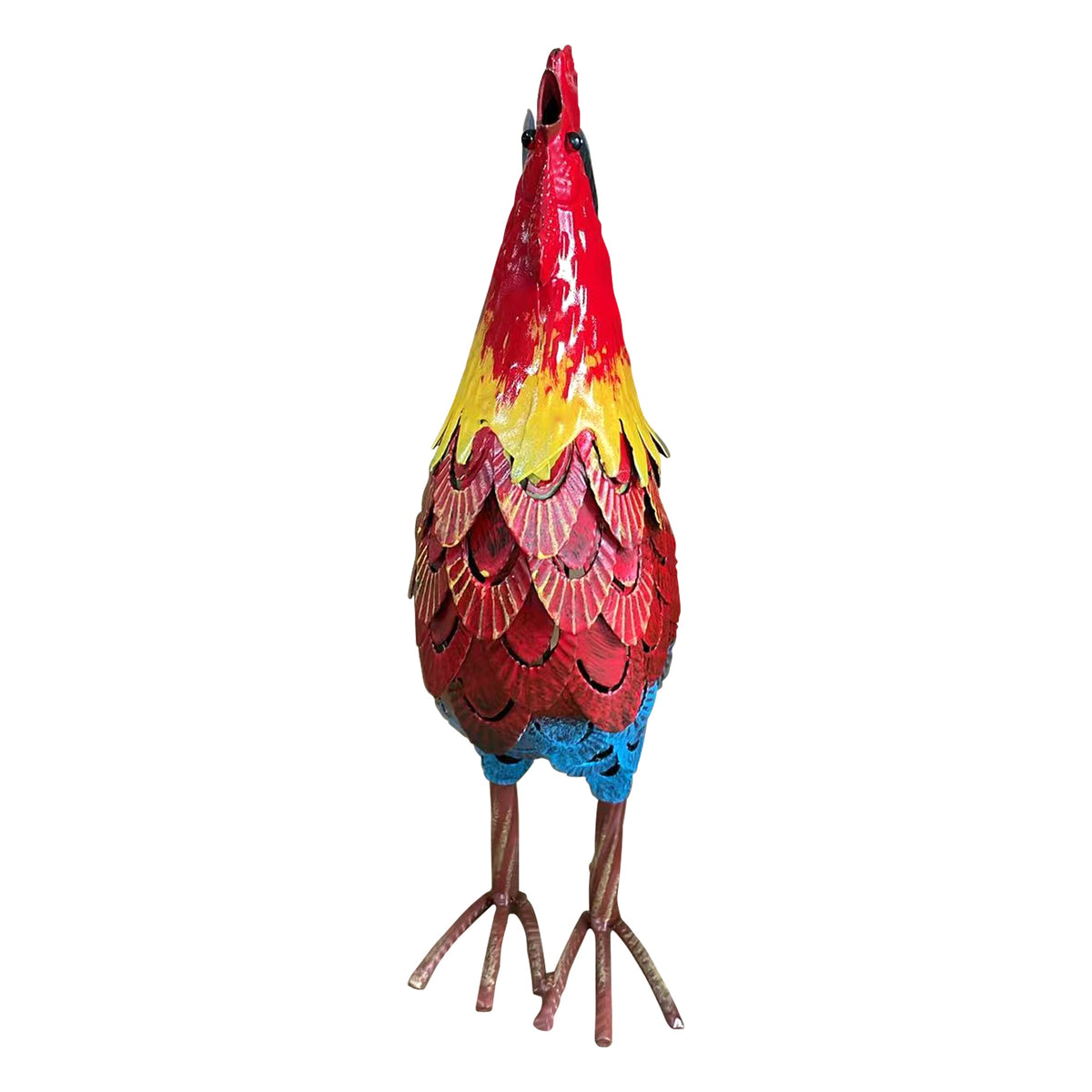 Wrought-Iron Rooster Garden Statue, photo 4 of 8