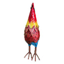 Wrought-Iron Rooster Garden Statue