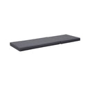 Lounge Chaise Set in Black Acacia Wood with Water-Resistant Cushions
