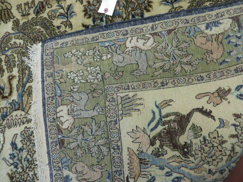 4' X 6 Handmade India Oriental Fine Pictorial Tree Of Life Wool Silk Rug Wow