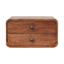 Curved Wall Mounted Bedside Nightstand by Unique Piece Furniture