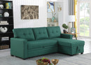 Upholstered Pull Out Sectional Sofa With Chaise by HouseOfZazla