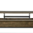 Lift Top Coffee Table With Adjustable Height - Brown
