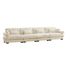 Super Comfort Oversized Modular Sectional Sofa, Deep Seat Convertible L Shaped Couch by Unique Piece Furniture