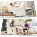 270° Power Swivel Rocker Glider Recliner Chair With USB Ports by Unique Piece Furniture