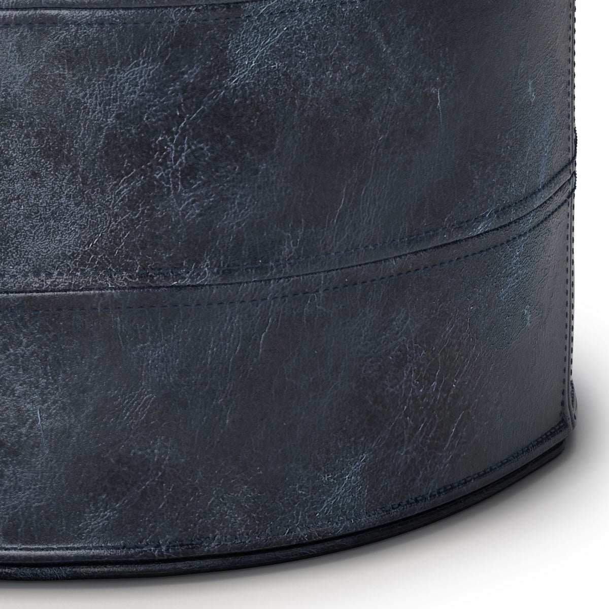 Connor - Handcrafted Round Pouf, photo 10 of 24