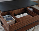 Kallari - Lift Top Cocktail Table - Warm Brown / Black by Unique Piece Furniture