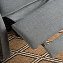 Accented Push Back Recliner Chair With Rolled Arms, Enjoy Cocooning Comfort