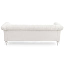 83.66 Inch Width Traditional Square Arm removable cushion 3 seater Sofa