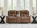 Mackmenville - Double Reclining Loveseat With Console by Unique Piece Furniture