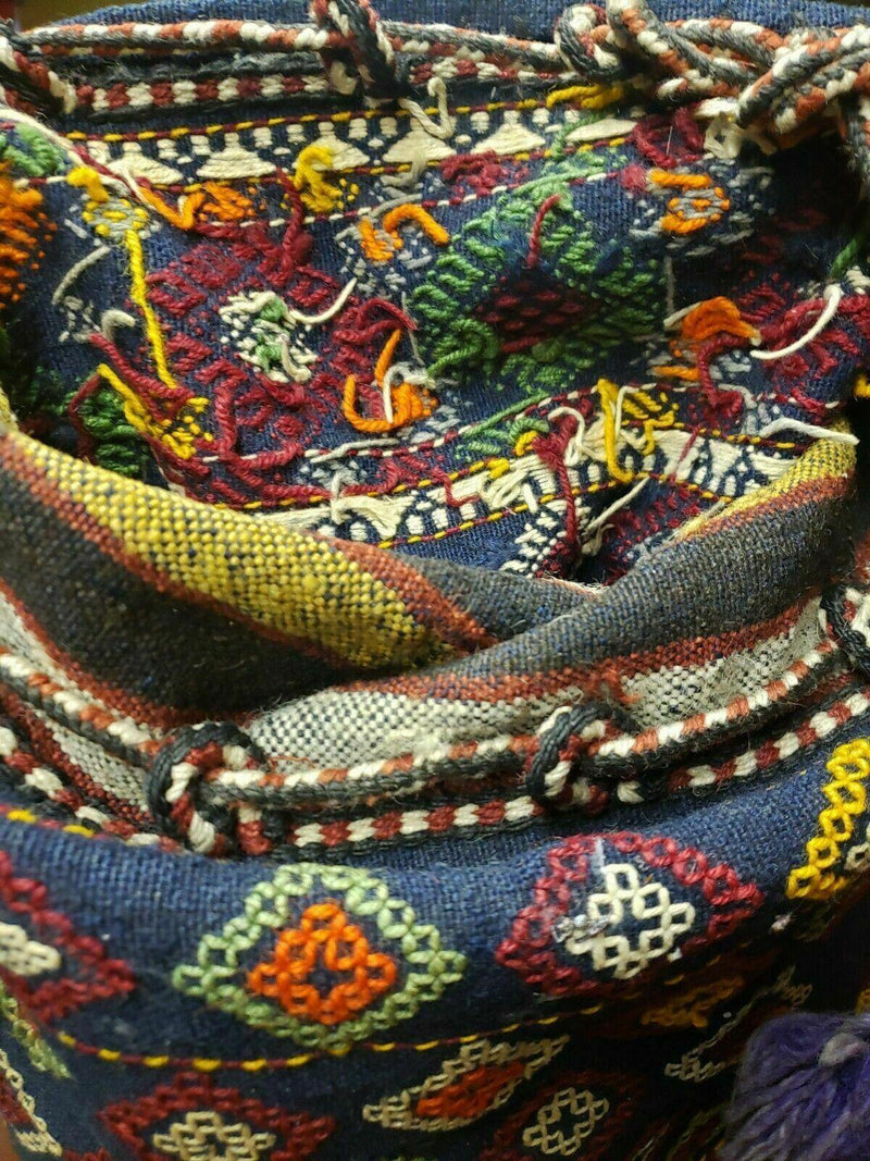 2' X 4' Handmade Turkish Tribal Kilim Wool Rug Double Saddle Bag Khorjin Nice