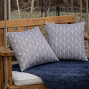 2 Pack Outdoor Throw Pillows, Waterproof & Fade-Resistant (18x18 Inch) by HouseOfZazla