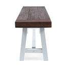 Tranquilizer - Outdoor Acacia Wood Bench With Slat Panel Design