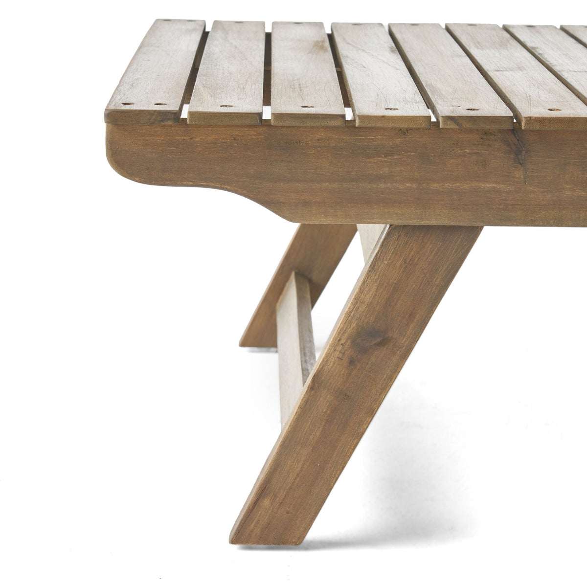 Sedona Outdoor Side Table With Open Slat Design, photo 5 of 10