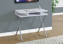 Computer Desk For Home Office, Laptop, Storage Shelves, Modern Convenient Design - White by HouseOfZazla