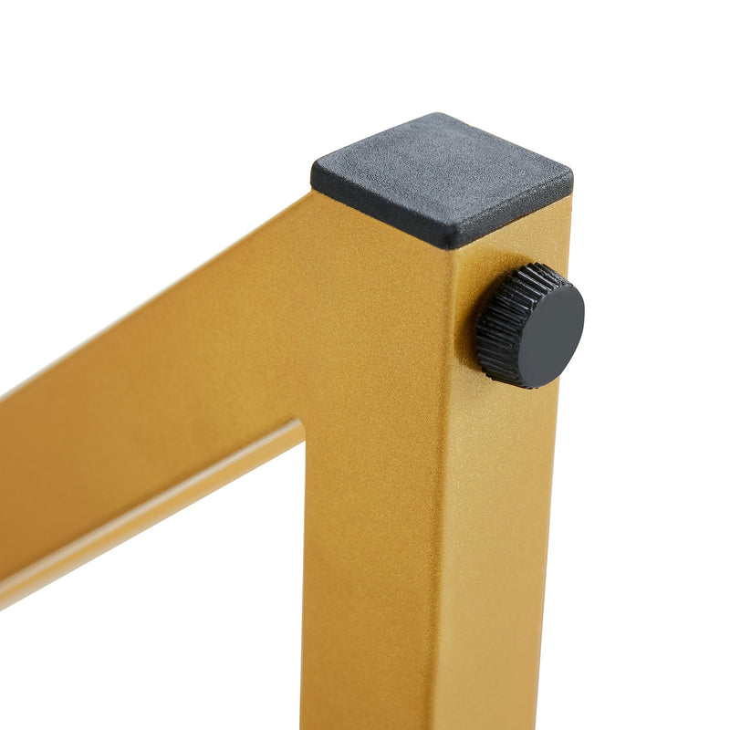 A modern minimalist style white marble patterned coffee table with golden metal legs. Computer desk. Game table. Tea table. CT-XX