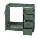 Retro Style Bathroom Vanity, 3 Drawers & Soft Closing Doors by HouseOfZazla