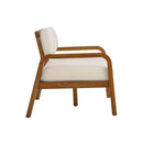 2-Pieces Outdoor Sofa Set with Cushions Teak Acacia Wood by HouseOfZazla