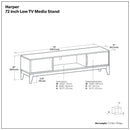 Harper - Low TV Media Stand - Walnut Brown by Unique Piece Furniture