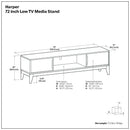 Harper - Low TV Media Stand - Walnut Brown by HouseOfZazla