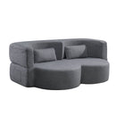 Folding Sofa Bed - Convertible Teddy Bear Fabric Sleeper