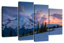 Mt. Rainier At Sunset Wall Art