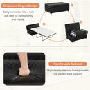 Twin Size Folding Ottoman Sleeper Bed With Mattress Convertible Guest Bed by HouseOfZazla