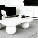 Cloud Shaped Coffee Table With 3 Ball Legs For Living Room