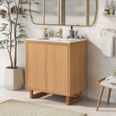 Bathroom Vanity Set With Sink, Combo Cabinet, Bathroom Storage Cabinet, Solid Wood Frame by HouseOfZazla