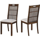 2 Pieces Set Dining Side Chair Rustic Modern Farmhouse Design Retro Design Easy to Assembly