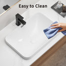 Undermount Bathroom Sink, Vessel Basin For Vanity Countertop - Milk White by HouseOfZazla