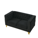 3-seater + 2-seater Combination sofa.BLACK VELVET