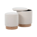 Marla - Contemporary, Nesting Ottoman Set by HouseOfZazla