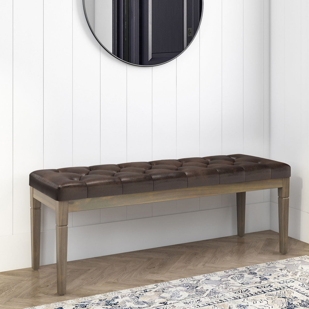 Waverly - Upholstered Tufted Ottoman Bench, photo 13 of 26