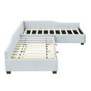 Upholstered Double Daybed With Trundle And Drawer by Unique Piece Furniture