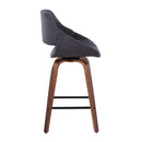 Fabrico - Mid-Century Modern, Counter Stool (Set of 2) by HouseOfZazla