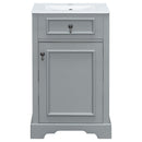 Elegant Bathroom Vanity With Ceramic Sink, Soft Close Door, Adjustable Shelf