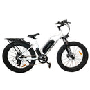 26" 750W Camouflage Electric Bike Fat Tire P7 48V 13AH Removable Lithium Battery for Adults with Detachable Rear Rack Fender (White)S07-G