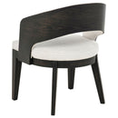 Leandro Upholstered Dining Arm Chair Cream (Set of 2)