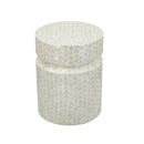 14x14x18" Round Wooden Accent Stool