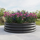2PCS 47.24" Round Raised Garden Beds for Outdoor Gardening by HouseOfZazla