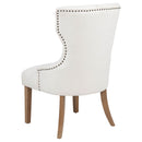 Baney Fabric Upholstered Dining Side Chair Beige and Rustic Grey