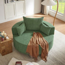 360° Swivel Accent Barrel Chair With 3 Removable Pillows For Living Room by HouseOfZazla